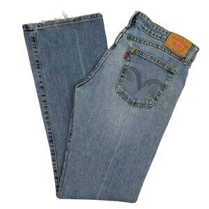 Vintage 2000s Levi’s 518 Superlow Bootcut Jeans Cotton Blend Low Rise Size 9 Y2K
